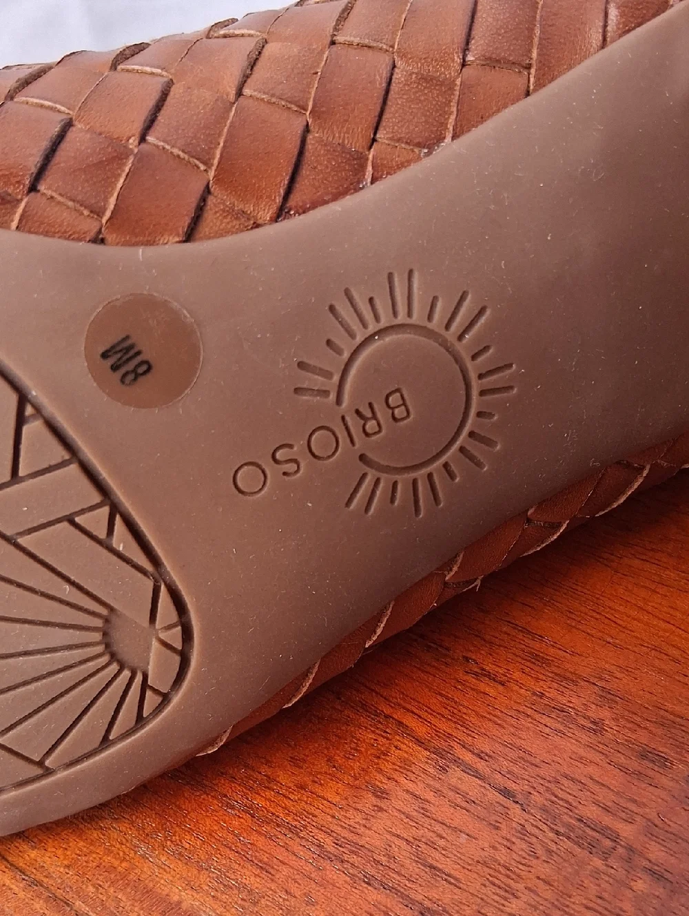 Brioso Mera  Woven  Leather Heels 8 brown